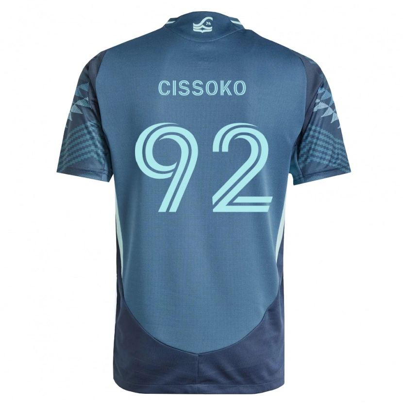 Danxen Men Abdoulaye Cissoko #92 Navy Blue Green Away Jersey 2026/27 T-Shirt