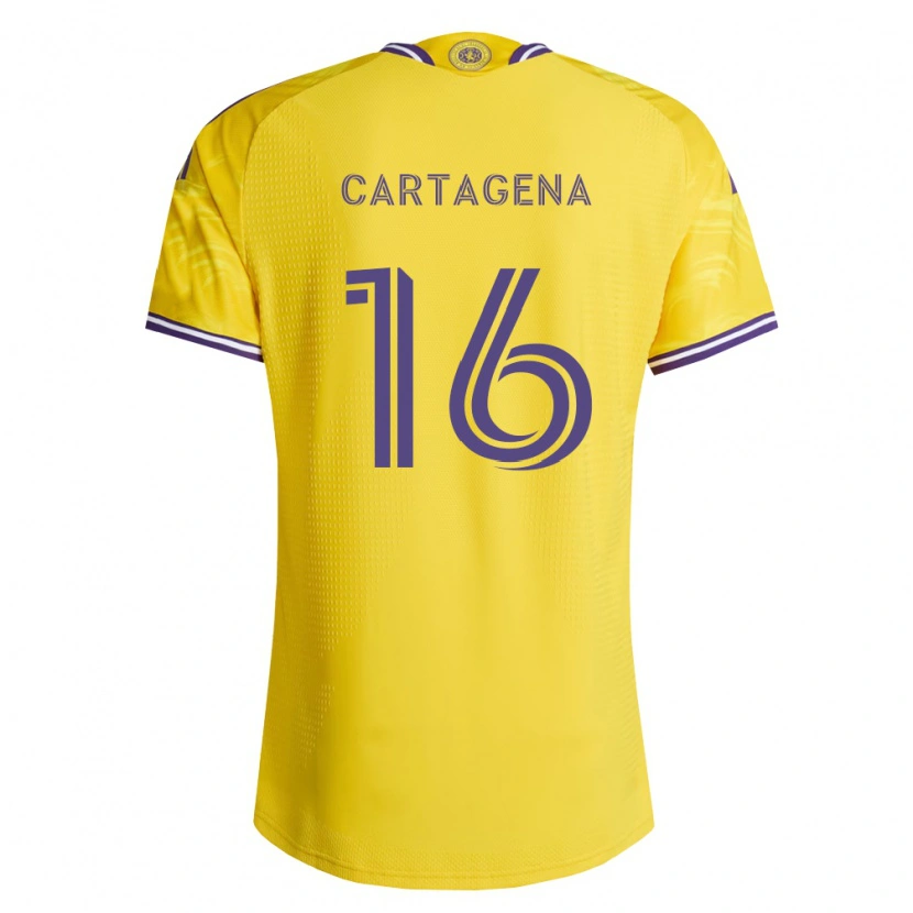 Danxen Men Wilder Cartagena #16 Yellow Purple Away Jersey 2026/27 T-Shirt