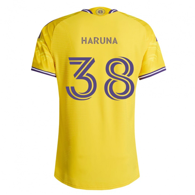 Danxen Men Issah Haruna #38 Yellow Purple Away Jersey 2026/27 T-Shirt