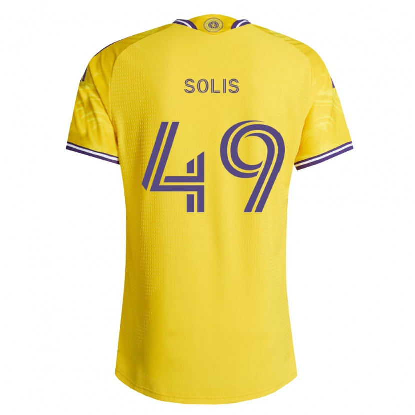 Danxen Men Jhon Solís #49 Yellow Purple Away Jersey 2026/27 T-Shirt