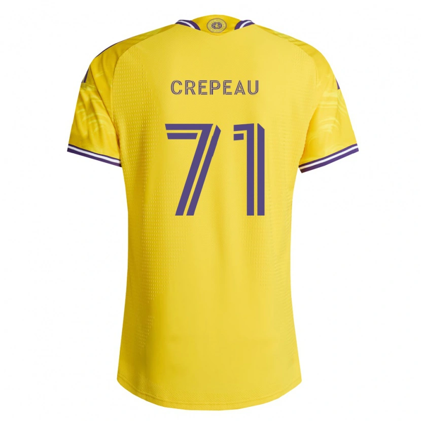 Danxen Men Maxime Crépeau #71 Yellow Purple Away Jersey 2026/27 T-Shirt