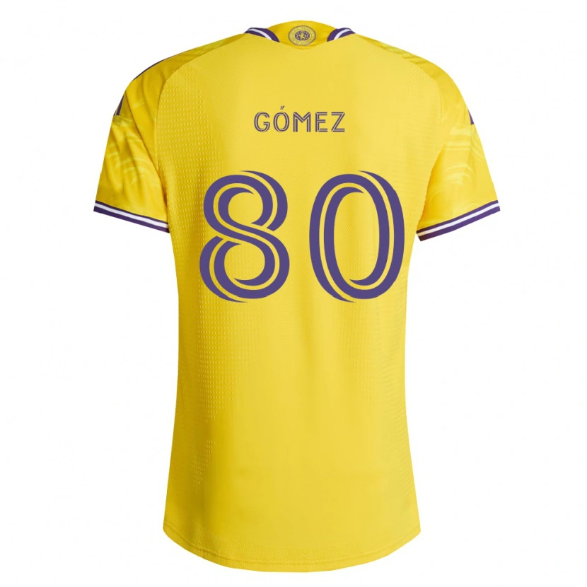 Danxen Men Ignacio Gómez #80 Yellow Purple Away Jersey 2026/27 T-Shirt