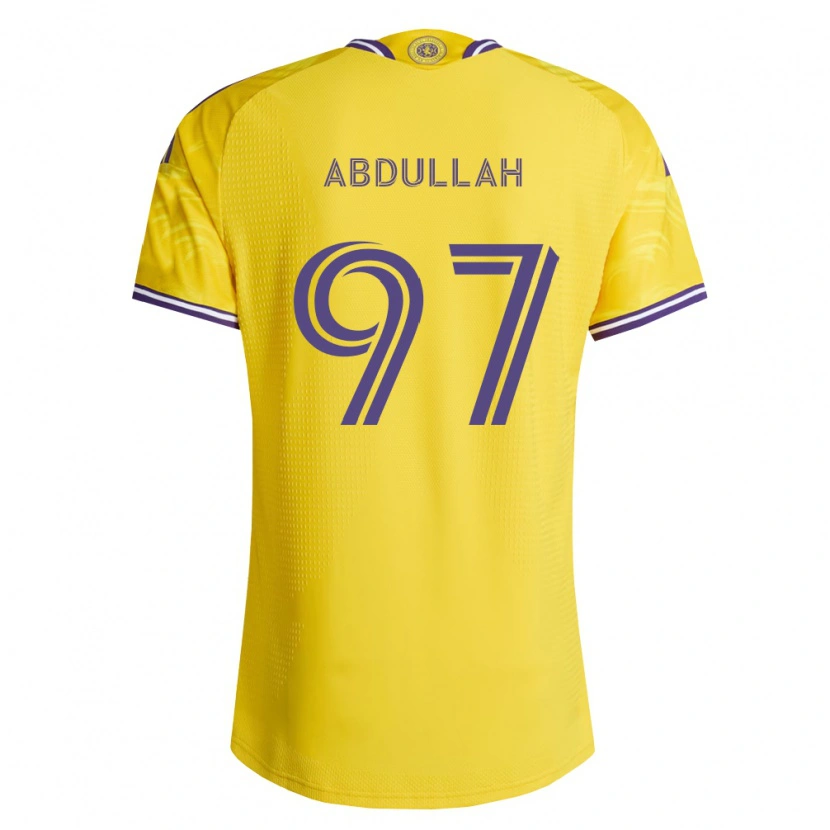 Danxen Men Majed Abdullah #97 Yellow Purple Away Jersey 2026/27 T-Shirt