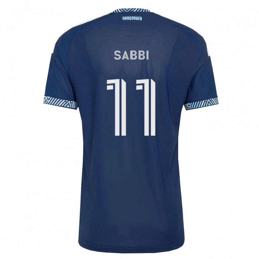Danxen Men Emmanuel Sabbi #11 Deep Blue White Away Jersey 2026/27 T-Shirt