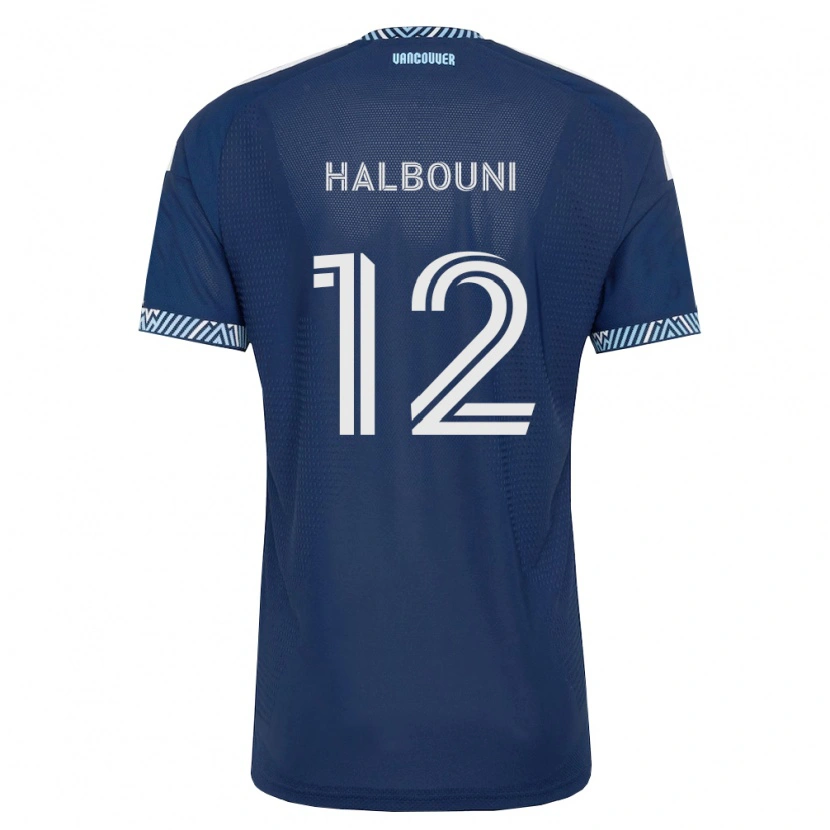 Danxen Men Belal Halbouni #12 Deep Blue White Away Jersey 2026/27 T-Shirt
