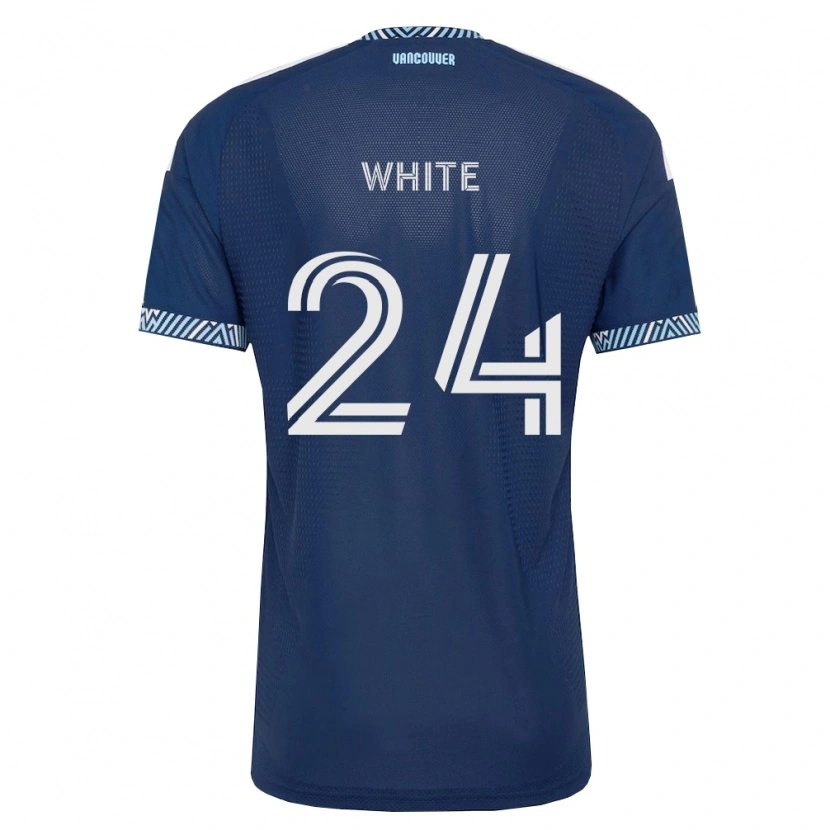 Danxen Men Brian White #24 Deep Blue White Away Jersey 2026/27 T-Shirt