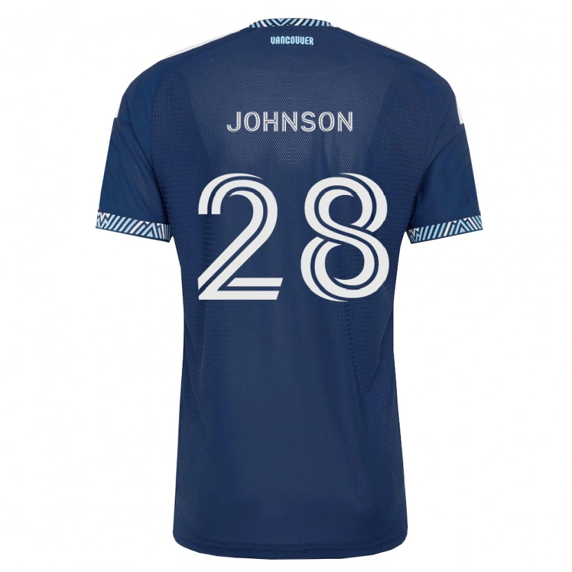 Danxen Men Tate Johnson #28 Deep Blue White Away Jersey 2026/27 T-Shirt