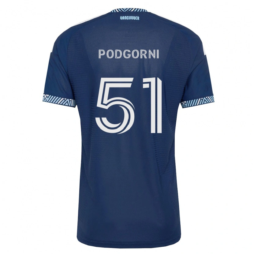 Danxen Men Kevin Podgorni #51 Deep Blue White Away Jersey 2026/27 T-Shirt