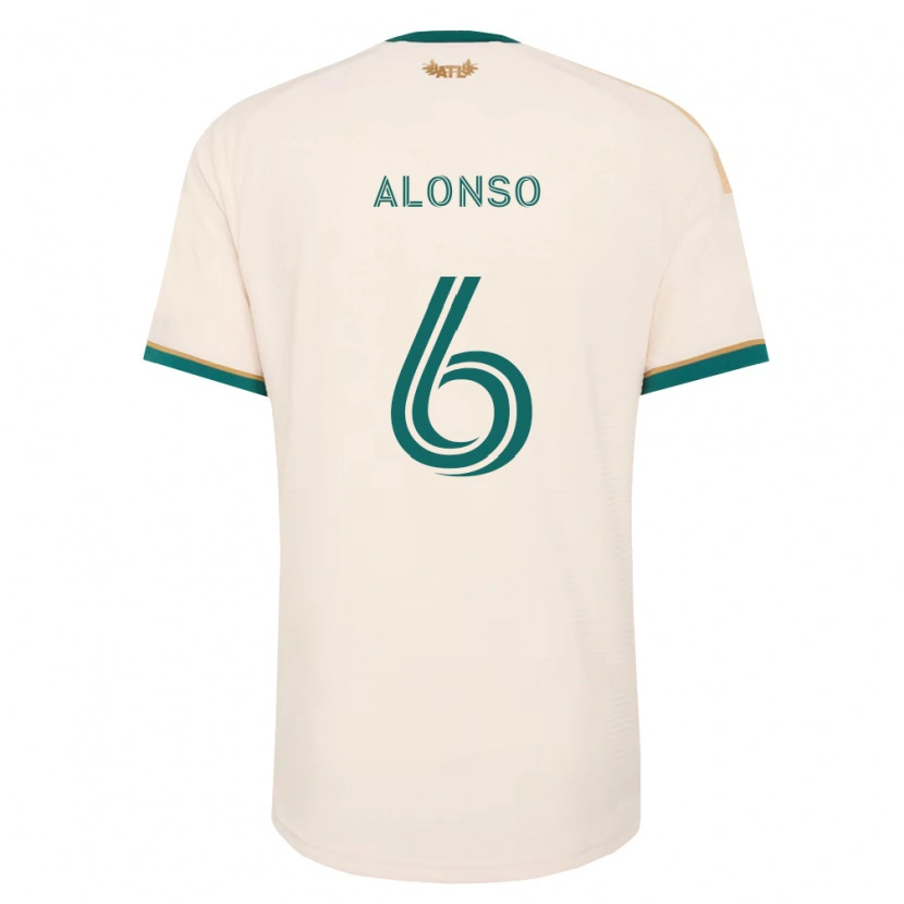 Danxen Men Júnior Alonso #6 Champagne Green Away Jersey 2026/27 T-Shirt