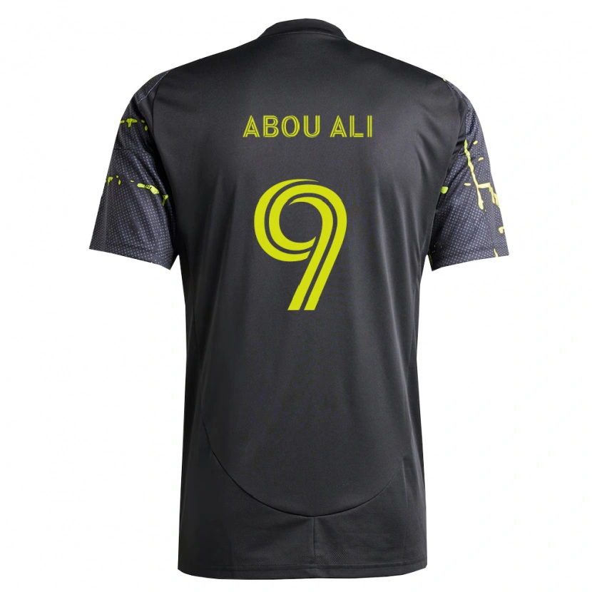 Danxen Men Wessam Abou Ali #9 Fluorescent Yellow Black Away Jersey 2026/27 T-Shirt