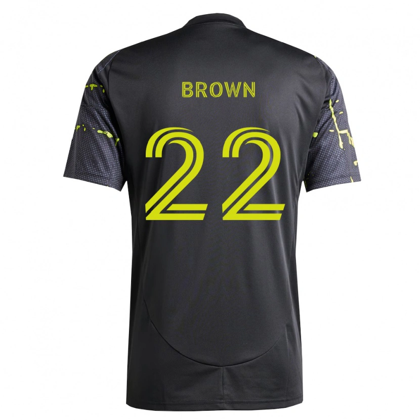 Danxen Men Tristan Brown #22 Fluorescent Yellow Black Away Jersey 2026/27 T-Shirt