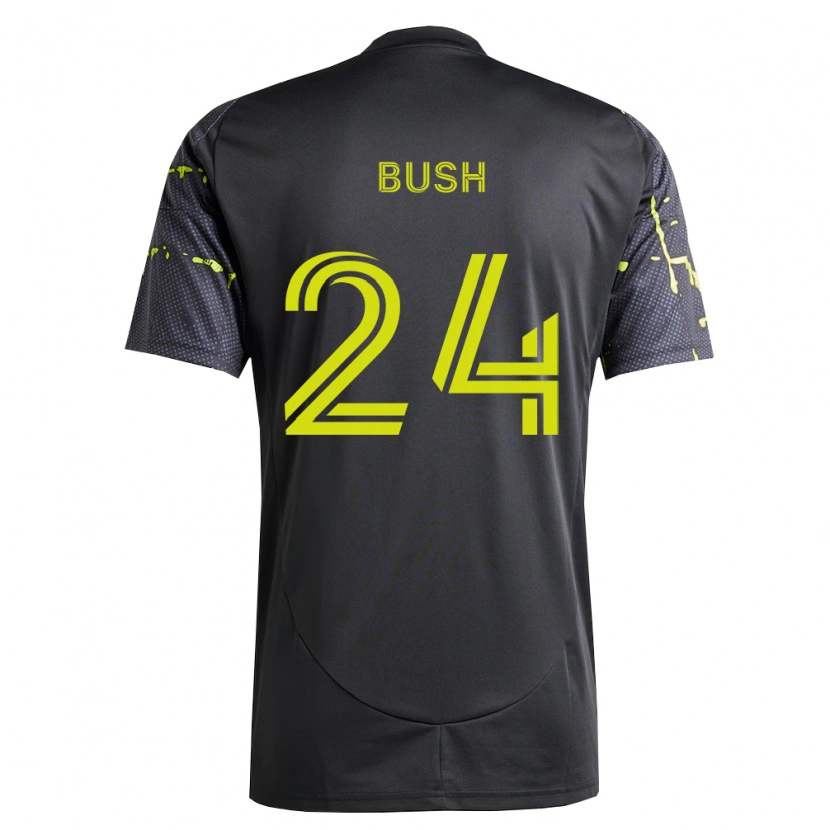 Danxen Men Evan Bush #24 Fluorescent Yellow Black Away Jersey 2026/27 T-Shirt