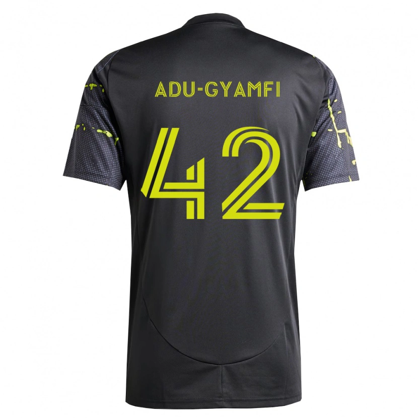 Danxen Men Brent Adu-Gyamfi #42 Fluorescent Yellow Black Away Jersey 2026/27 T-Shirt