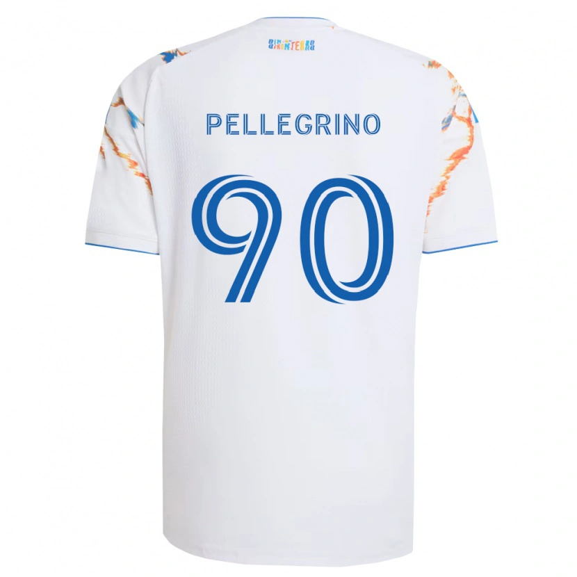 Danxen Men Amahl Pellegrino #90 White Orange Blue Away Jersey 2026/27 T-Shirt