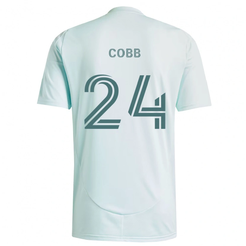 Danxen Men Noah Cobb #24 White Light Green Away Jersey 2026/27 T-Shirt