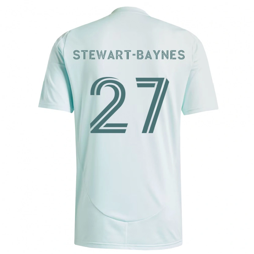 Danxen Men Kimani Stewart-Baynes #27 White Light Green Away Jersey 2026/27 T-Shirt