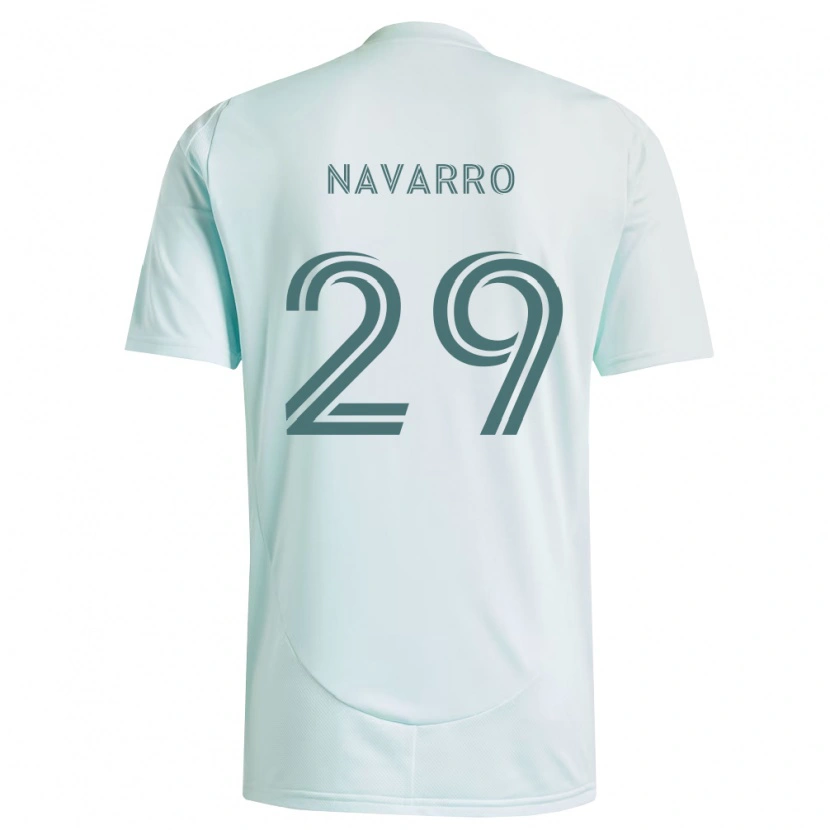 Danxen Men Miguel Navarro #29 White Light Green Away Jersey 2026/27 T-Shirt