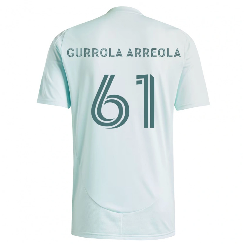 Danxen Men Diego Gurrola Arreola #61 White Light Green Away Jersey 2026/27 T-Shirt
