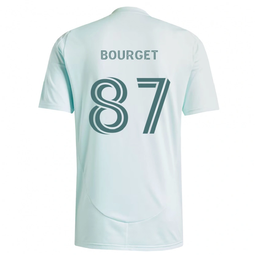 Danxen Men Sebastian Bourget #87 White Light Green Away Jersey 2026/27 T-Shirt