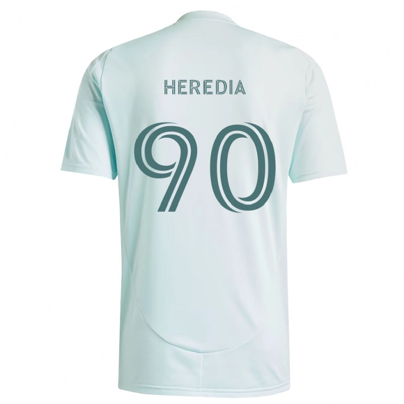 Danxen Men Edgar Heredia #90 White Light Green Away Jersey 2026/27 T-Shirt