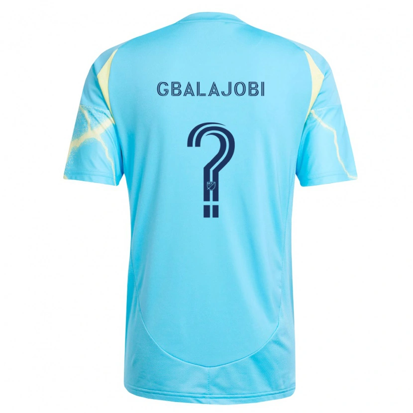 Danxen Men Olatimoni Gbalajobi #0 Light Blue Black Light Yellow Away Jersey 2026/27 T-Shirt