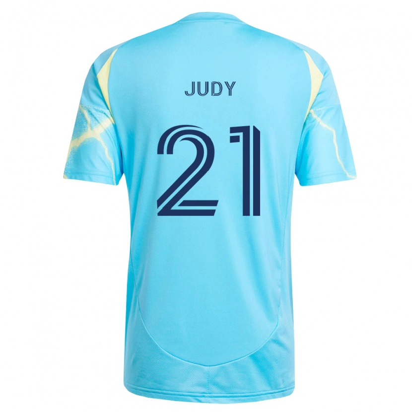 Danxen Men Abram Judy #21 Light Blue Black Light Yellow Away Jersey 2026/27 T-Shirt