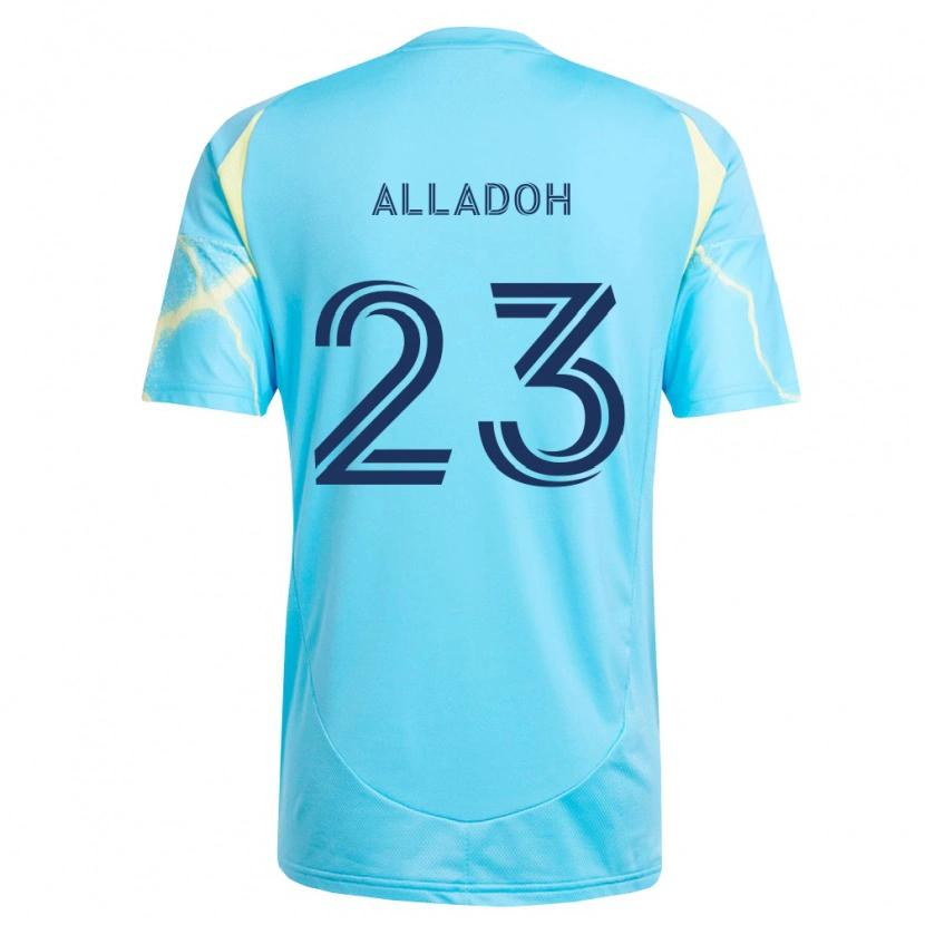 Danxen Men Ezekiel Alladoh #23 Light Blue Black Light Yellow Away Jersey 2026/27 T-Shirt