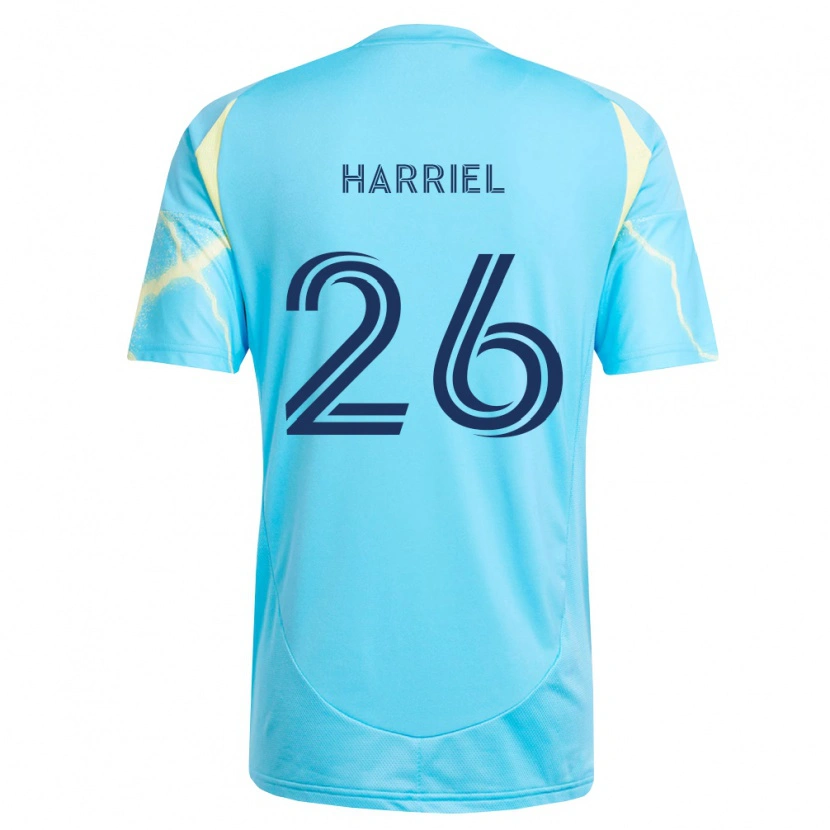 Danxen Men Nathan Harriel #26 Light Blue Black Light Yellow Away Jersey 2026/27 T-Shirt