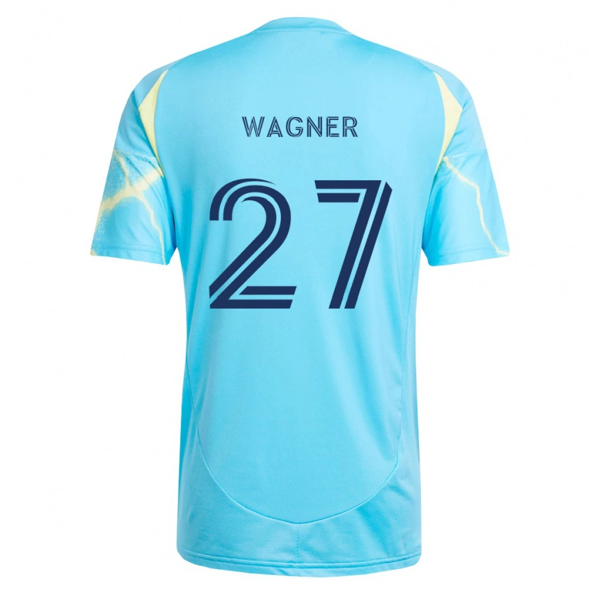 Danxen Men Kai Wagner #27 Light Blue Black Light Yellow Away Jersey 2026/27 T-Shirt