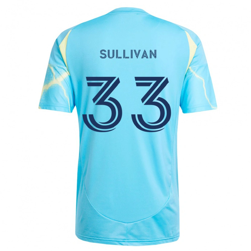 Danxen Men Quinn Sullivan #33 Light Blue Black Light Yellow Away Jersey 2026/27 T-Shirt