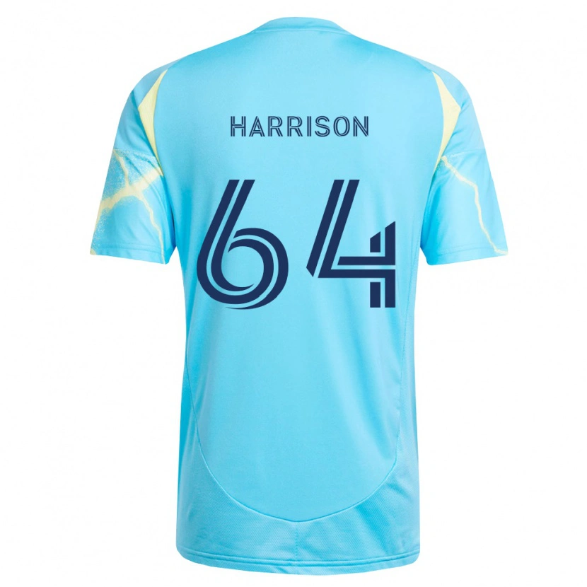 Danxen Men Joshua Harrison #64 Light Blue Black Light Yellow Away Jersey 2026/27 T-Shirt