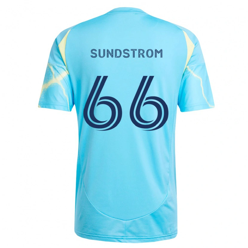 Danxen Men Finn Sundstrom #66 Light Blue Black Light Yellow Away Jersey 2026/27 T-Shirt