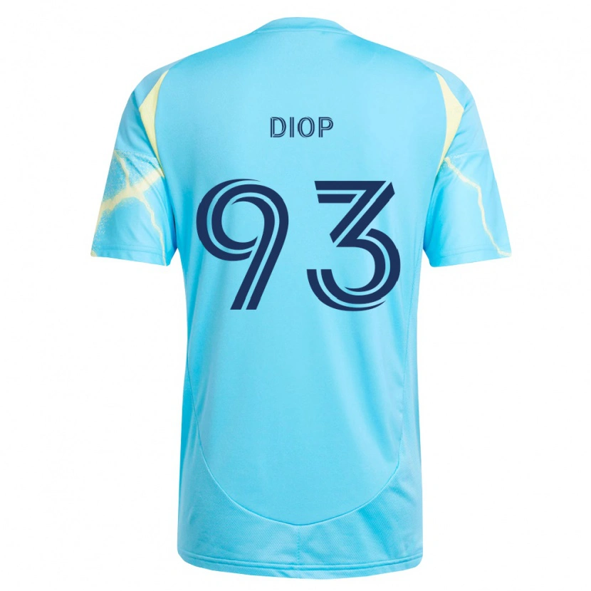Danxen Men Abdoulaye Diop #93 Light Blue Black Light Yellow Away Jersey 2026/27 T-Shirt