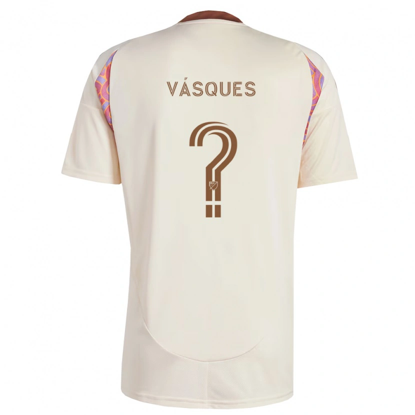 Danxen Men Gabriel Vásques #0 Off-White Pink Away Jersey 2026/27 T-Shirt