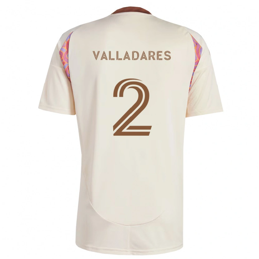 Danxen Men Edenilson Valladares #2 Off-White Pink Away Jersey 2026/27 T-Shirt