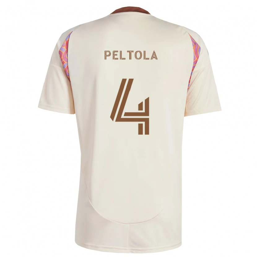 Danxen Men Matti Peltola #4 Off-White Pink Away Jersey 2026/27 T-Shirt