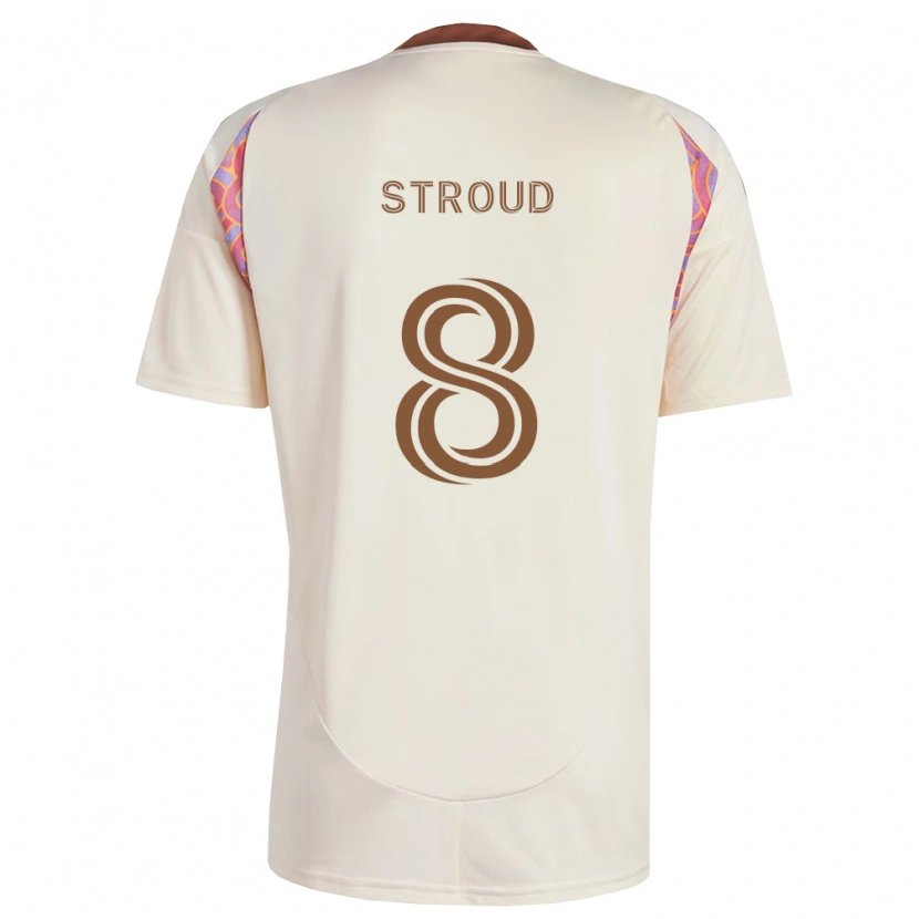Danxen Men Jared Stroud #8 Off-White Pink Away Jersey 2026/27 T-Shirt