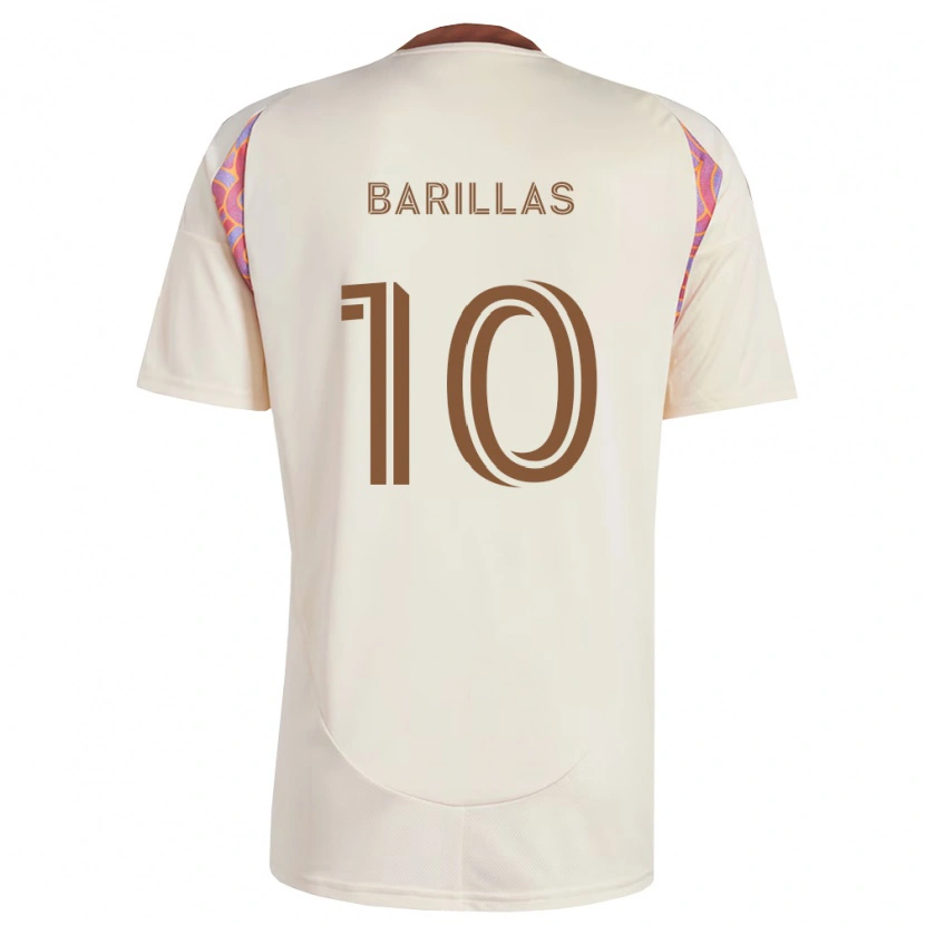 Danxen Men Mayson Barillas #10 Off-White Pink Away Jersey 2026/27 T-Shirt