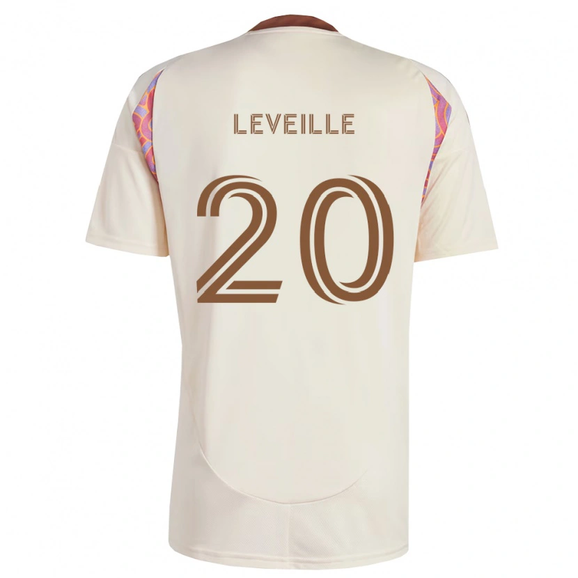 Danxen Men Grant Leveille #20 Off-White Pink Away Jersey 2026/27 T-Shirt