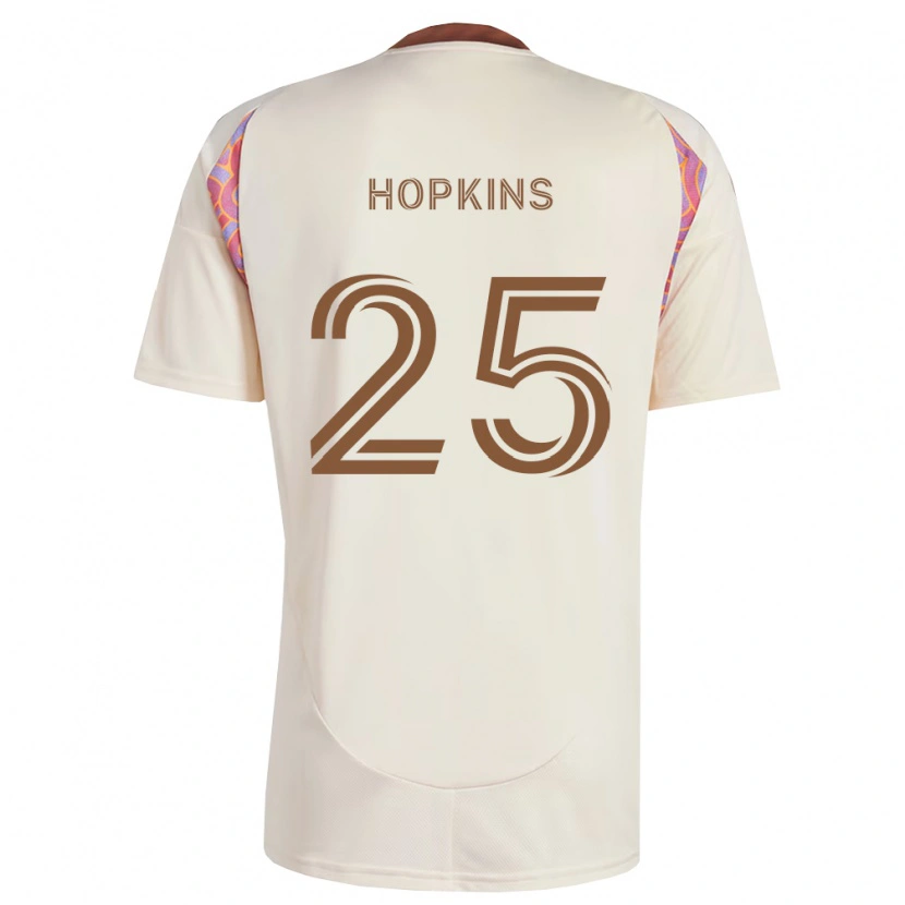 Danxen Men Jackson Hopkins #25 Off-White Pink Away Jersey 2026/27 T-Shirt
