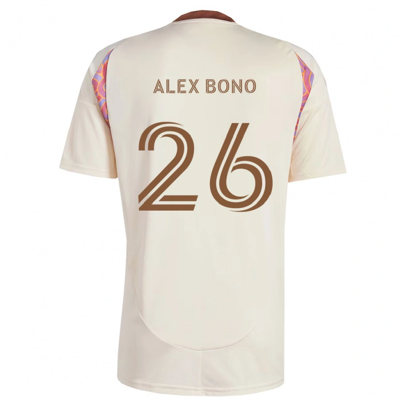 Danxen Men Alex Bono #26 Off-White Pink Away Jersey 2026/27 T-Shirt