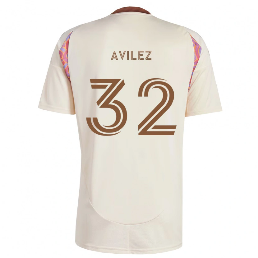Danxen Men Oscar Avilez #32 Off-White Pink Away Jersey 2026/27 T-Shirt
