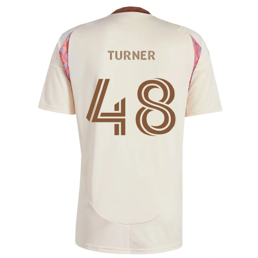 Danxen Men Gavin Turner #48 Off-White Pink Away Jersey 2026/27 T-Shirt
