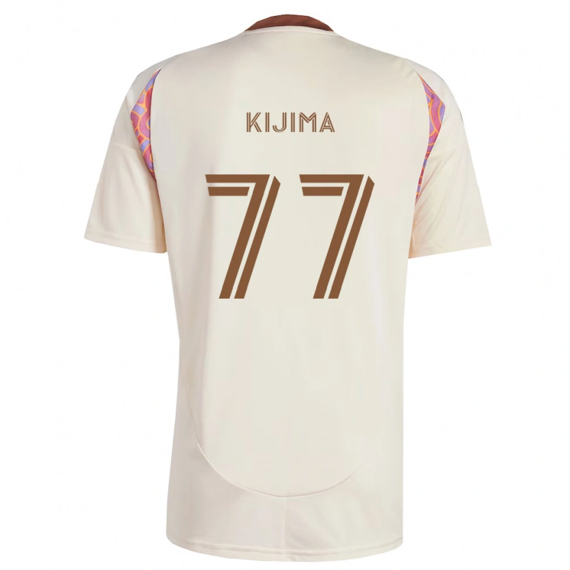 Danxen Men Hosei Kijima #77 Off-White Pink Away Jersey 2026/27 T-Shirt