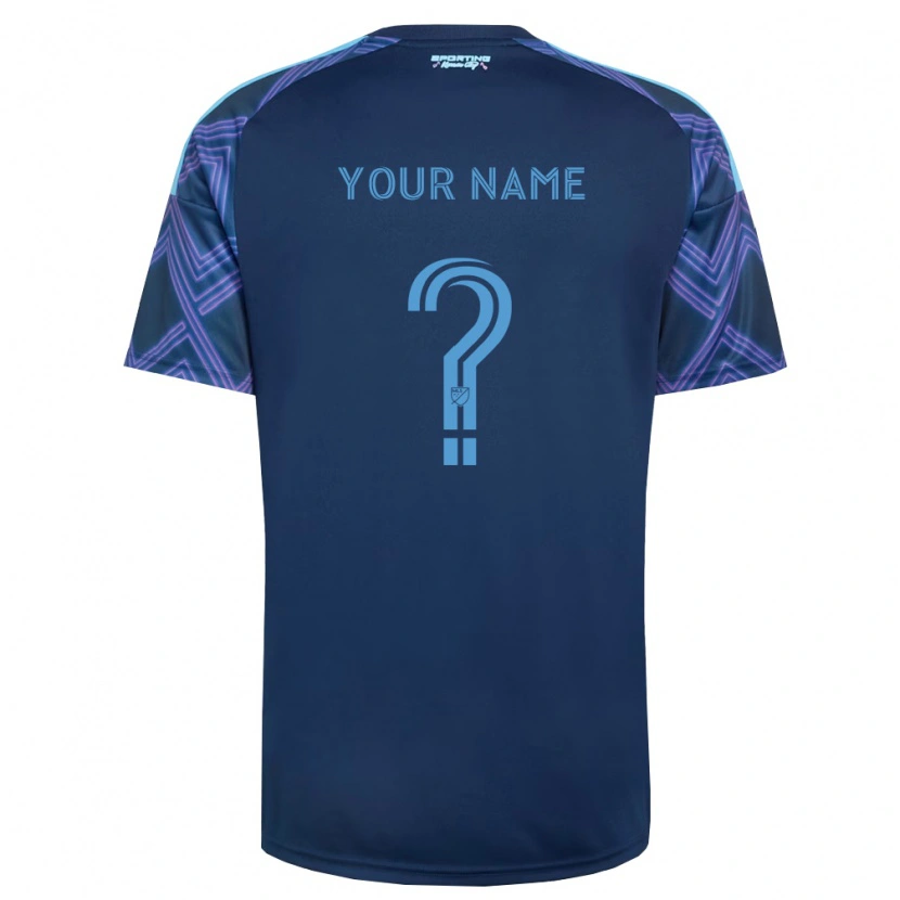 Danxen Men Your Name #0 Royal Blue Purple Away Jersey 2026/27 T-Shirt