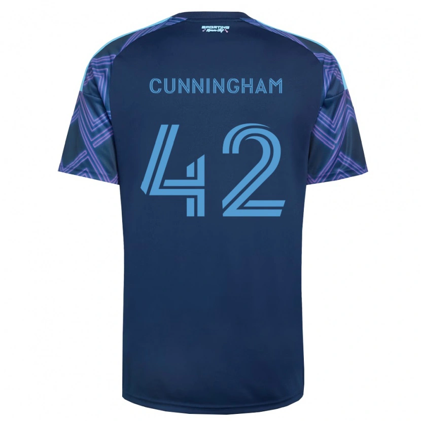 Danxen Men Alex Cunningham #42 Royal Blue Purple Away Jersey 2026/27 T-Shirt