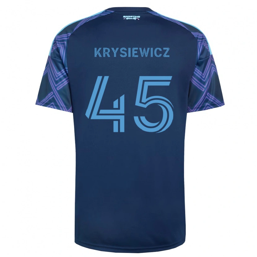 Danxen Men Brady Krysiewicz #45 Royal Blue Purple Away Jersey 2026/27 T-Shirt