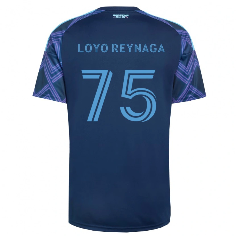 Danxen Men Zamir Loyo Reynaga #75 Royal Blue Purple Away Jersey 2026/27 T-Shirt