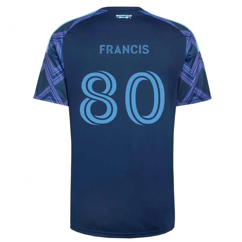 Danxen Men Makhi Francis #80 Royal Blue Purple Away Jersey 2026/27 T-Shirt