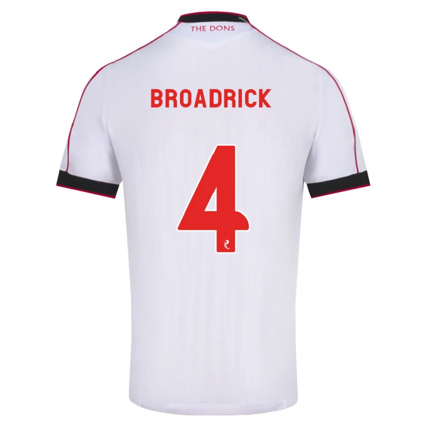 Danxen Men Jessica Broadrick #4 Black Red White Away Jersey 2026/27 T-Shirt